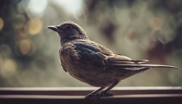 自然の背景のある小さな鳥 美しい自然