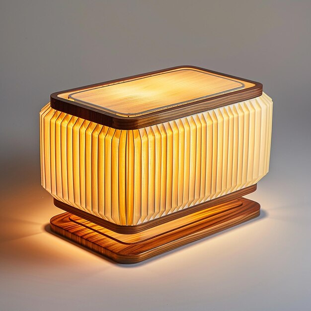 a small box with a light on it that is on a table