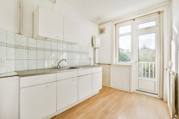 Small bright cozy kitchen