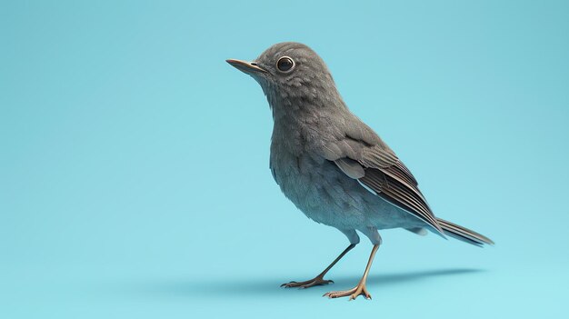 Photo a small brown bird with a white belly and a long tail is perched on a branch the bird is looking to the left of the frame