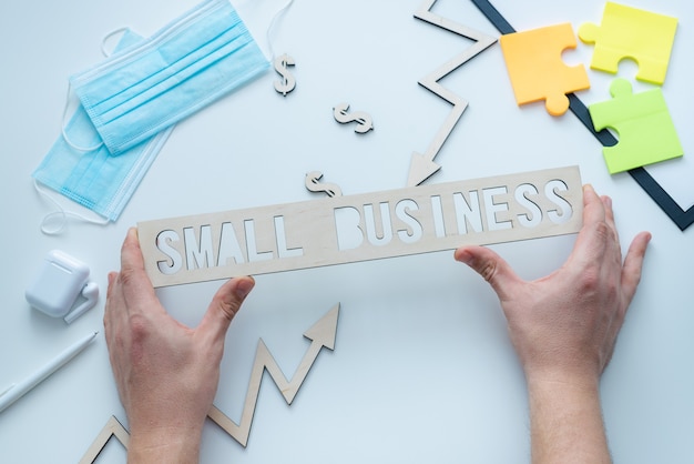 Small business and covid background