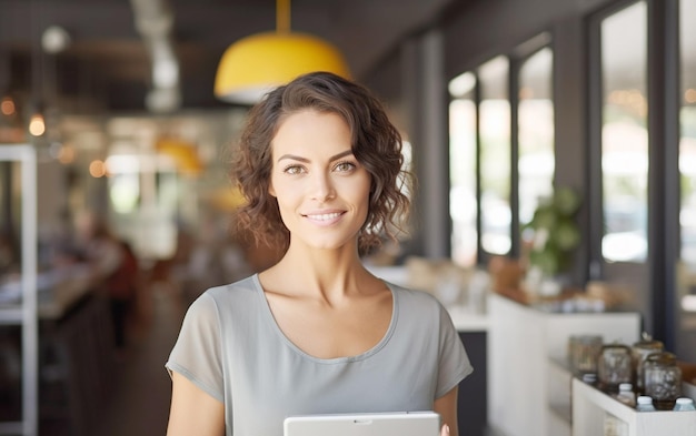 Small Business Greeting Owner at Entrance