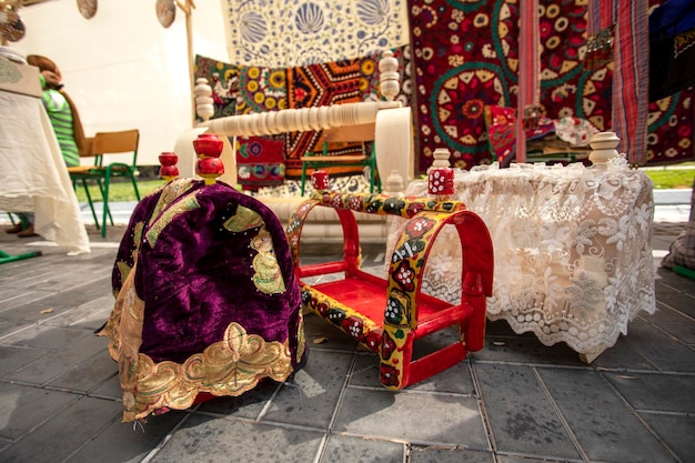 Small children's beds in Samarkand