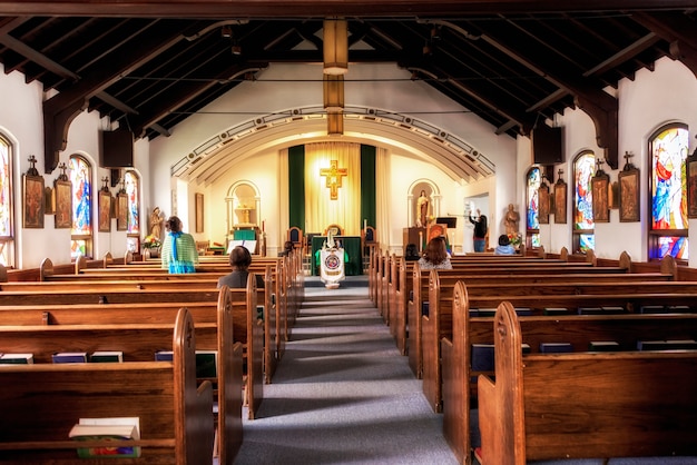 사진 알래스카의 작은 교회