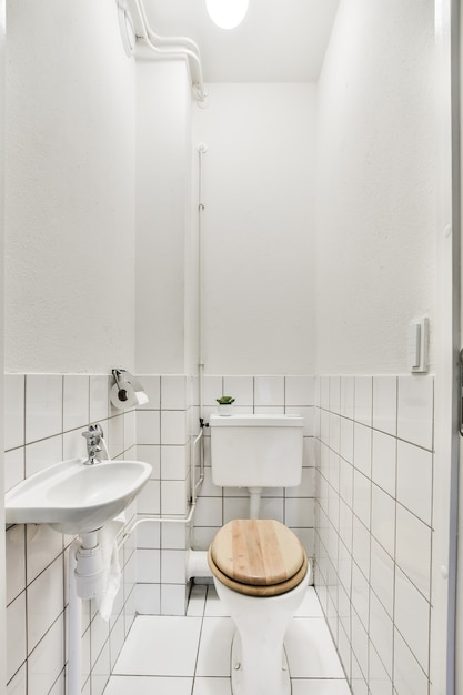 Small clean toilet