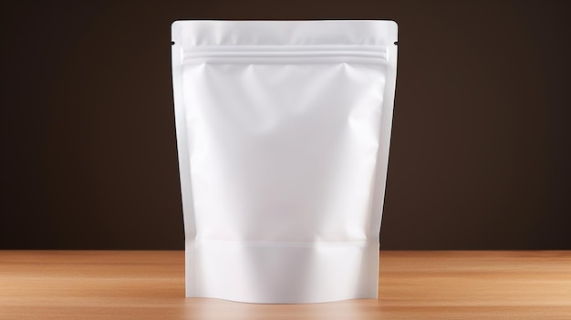 A small container of a white bag of sugar