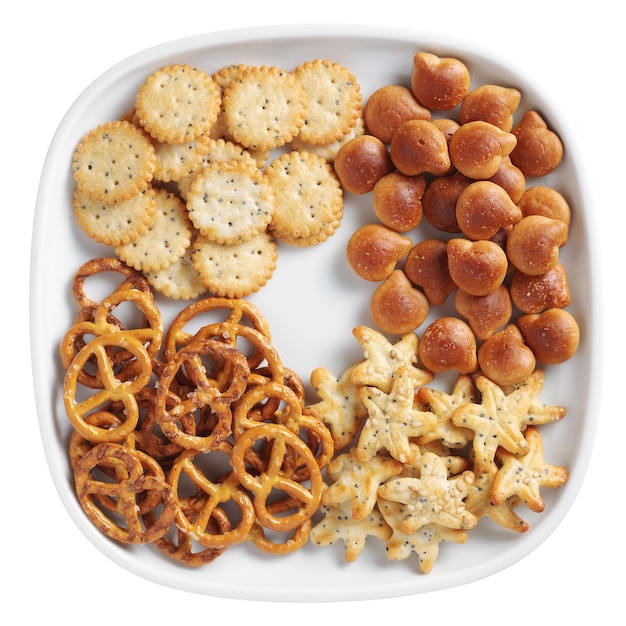 Photo small crackers mix