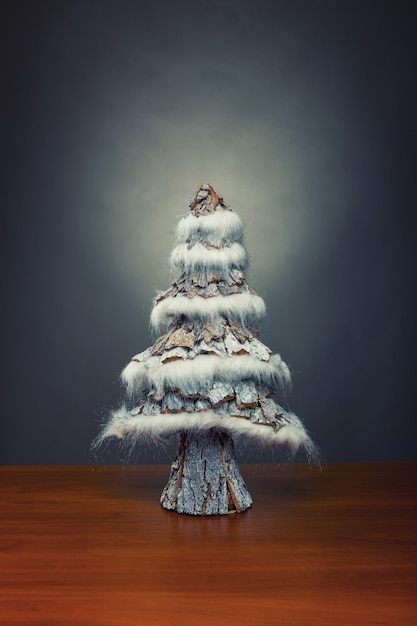 Photo small decorative christmas tree