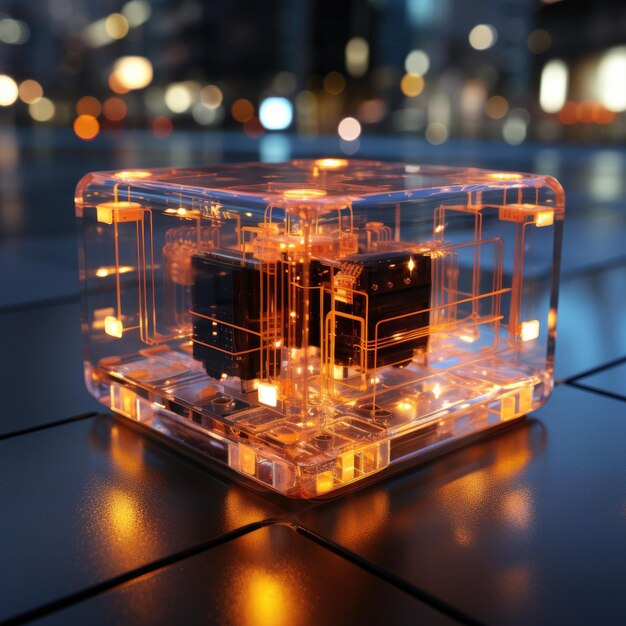 small digital cube element