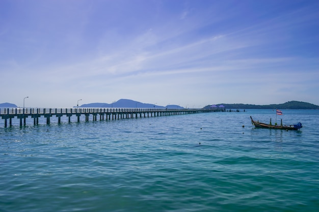 Small Dock and Boat at the lake