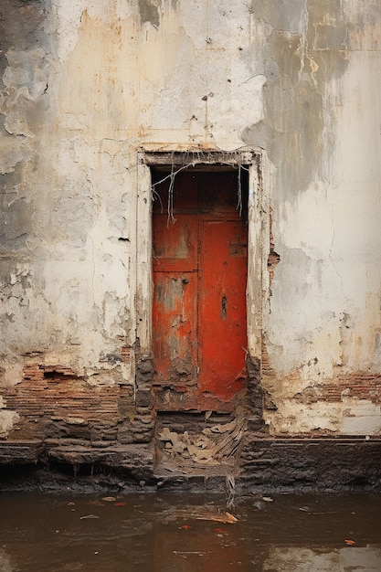 a small door in a wall