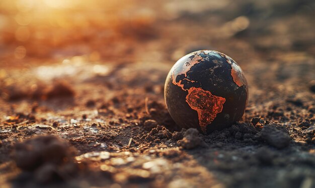 Foto small earth globe