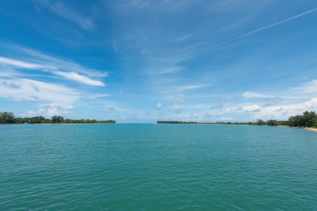 Photo small estuary at phuket sea