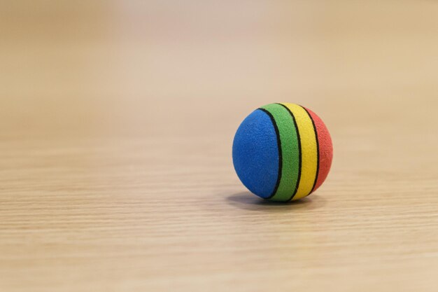 Small fabric ball for a pet lies on the floor