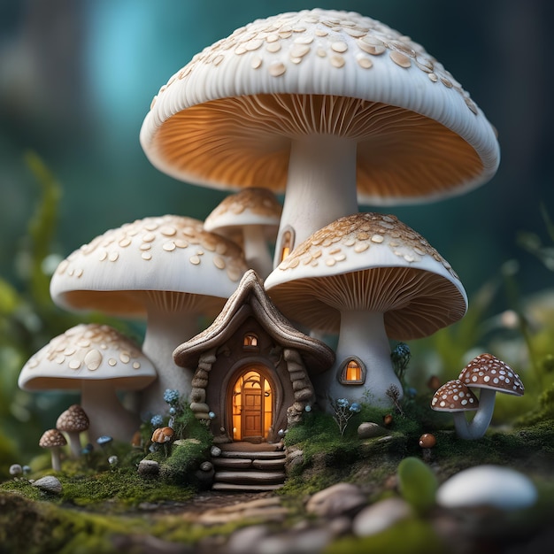 small fairy mushroom house