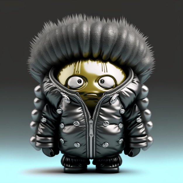 A small figure with a jacket that says " i'm a big girl ".