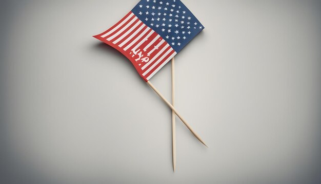 Photo a small flag with the word  usa  on it