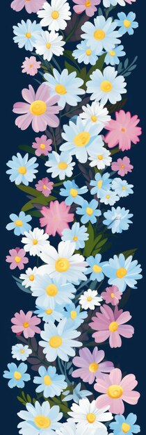 Small flowers pattern design floral background pattern design