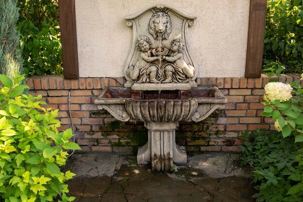 Small fountain in the park Landscape architecture