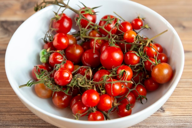 Small and fresh cherry tomatoes