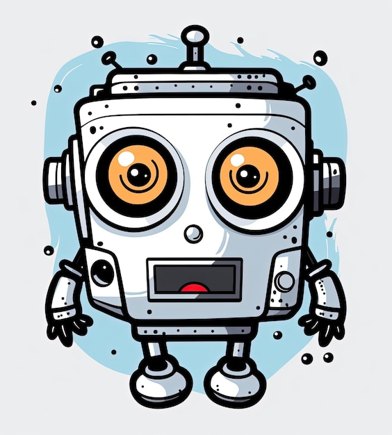 A small friendlylooking robot that will come in handy when creating illustrations Ready to meet