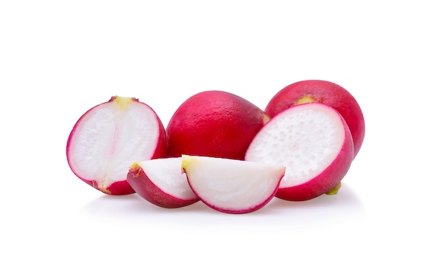 Small garden radish isolated