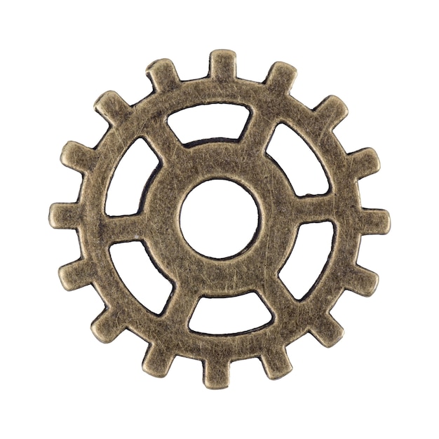 Small gear on a white background