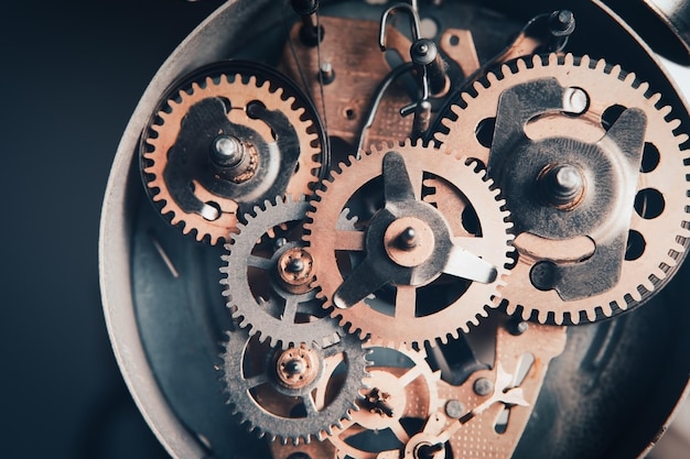 Small gears mechanism in closeup