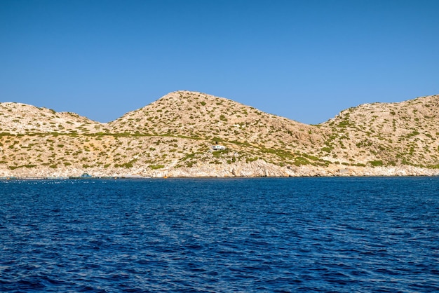 Small island Halki in Greece