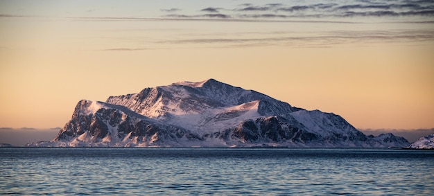 Small island on the western coast of Greenland