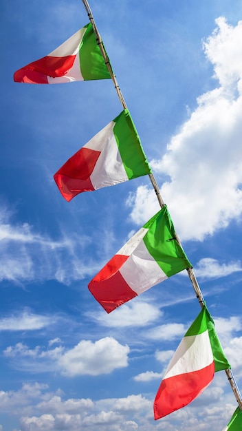 Small italian flags
