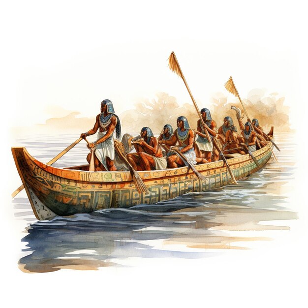 Small kayak type boat Egyptians