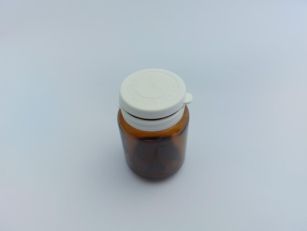 Photo small medicine bottle