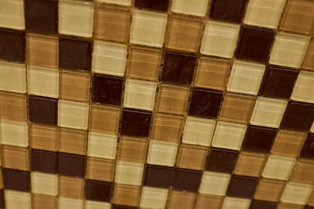 Small mosaic tile close up Hardware store