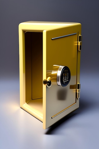 Small narrow safe for keeping money or valuables