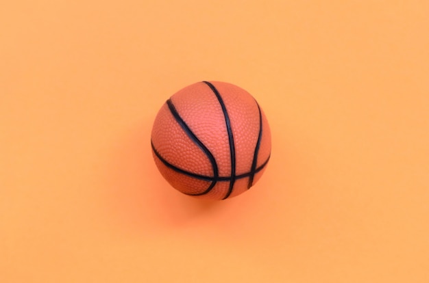 Small orange ball for basketball background