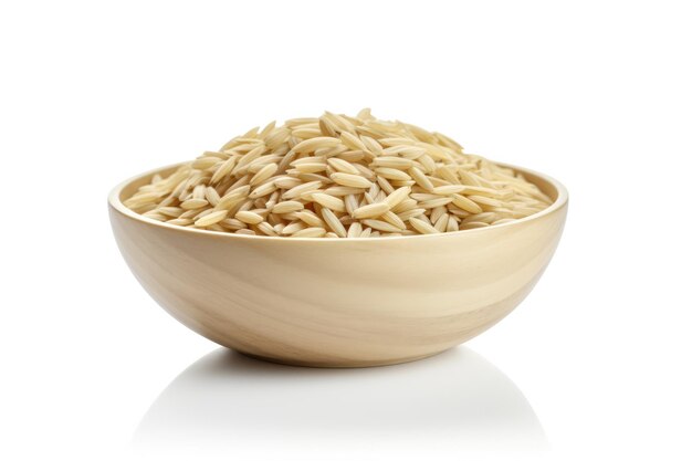 Small Orzo Bowl Isolated On White Background