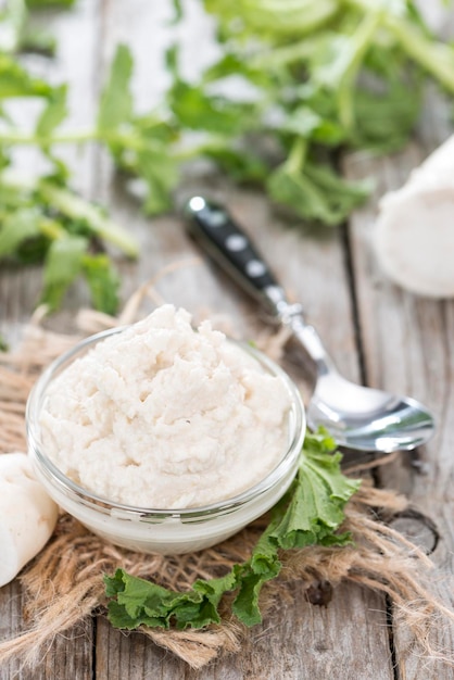 Small portion of Horseradish Sauce