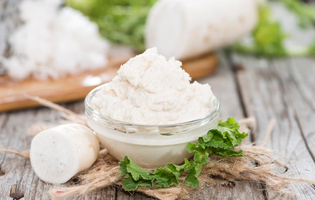 Small portion of Horseradish Sauce