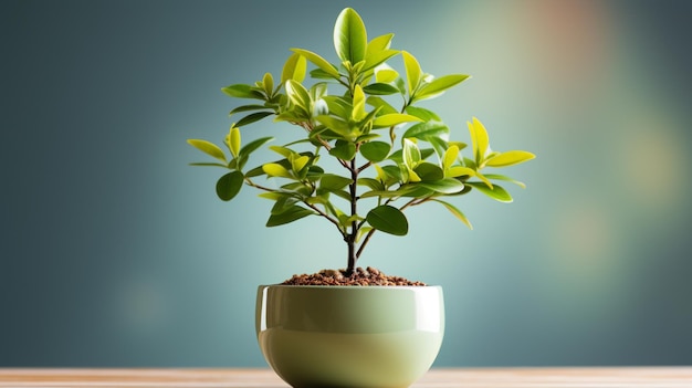 small potted plant symbolizing growth and development