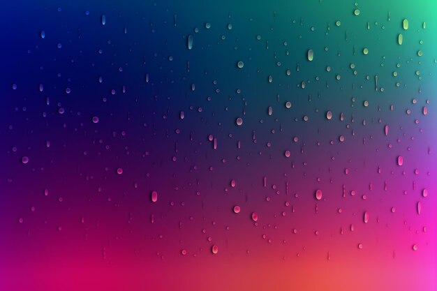 Small raindrops on gradient color background generative AI