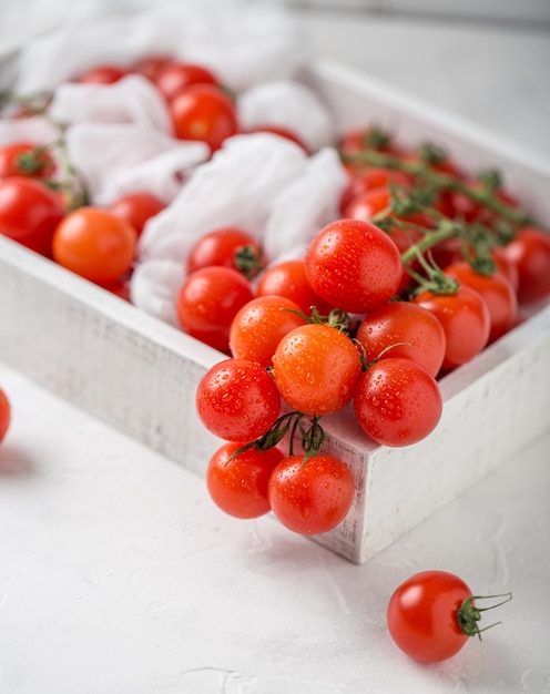 Small red cherry tomatoes