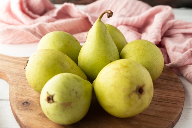 Small ripe organic and sweet pears