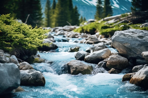 small river in the mountains