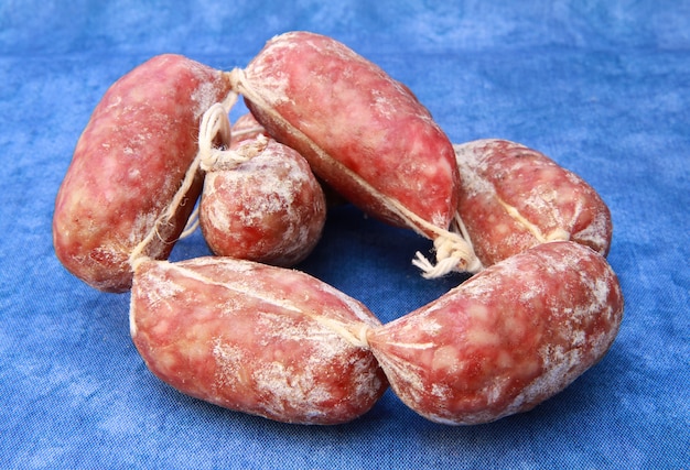 small salami sausages