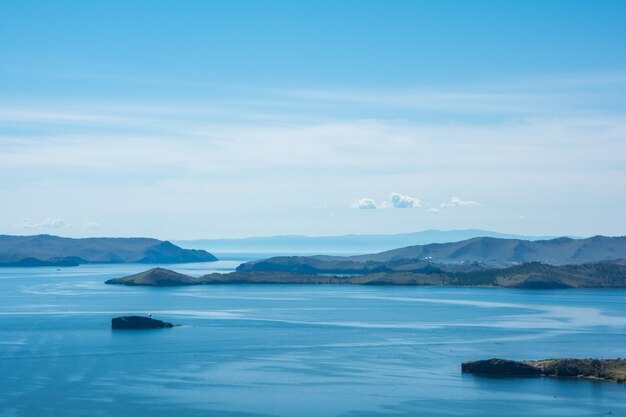 Small sea. Siberia Baikal lake in summer