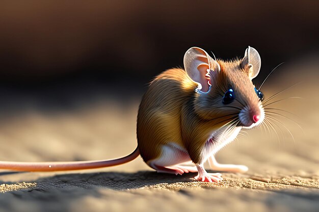 Small and skittish mouse