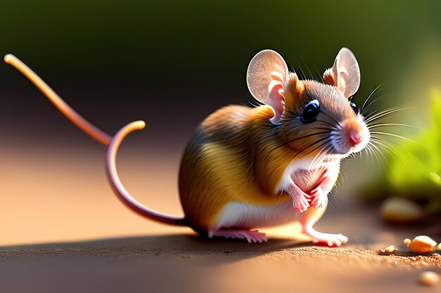 Small and skittish mouse