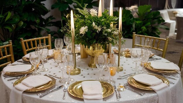 Small star spangles on white table