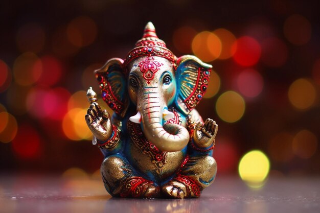 A small statue of Ganesha